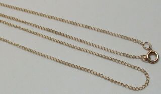 Vintage Solid 10k Yellow Gold 18 - 1/4 " Necklace -,  L@@k