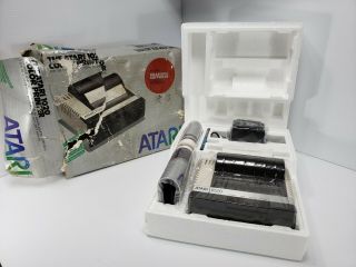 Vintage 1982 Atari 1020 Color Printer W/ Graphics Cassette Software 2