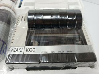 Vintage 1982 Atari 1020 Color Printer W/ Graphics Cassette Software 3