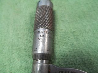 Vintage Brown & Sharpe 12 Micrometer 0 - 1 
