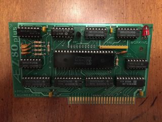 Apple II IIe IIgs Applied Engineering Z80 Plus CP/M Microprocessor Card Softcard 3
