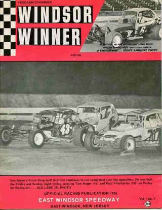 1976 East Windsor Speedway Program Vol.  1 No.  9 Windsor Winner