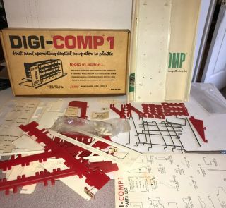 1963 Digi - Comp 1 Operating Digital Plastic Binary Computer Kit Esr,