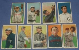 Group 9 T206 Sweet Caporal Tobacco Cards: Shannon Huggins Stephens Smith & More