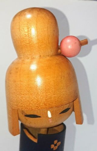 Antique Japanese Kokeshi ningyo Wooden doll Vintage From Japan 2