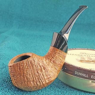 Unsmoked Nate King Ring Grain Volcano Variant Freehand American Estate Pipe