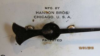 Vintage Hanson Bros Chicago Kitchen Scale 24 Lbs Retro Shabby Farmhouse 2