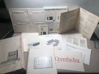 Vintage Apple Macintosh Plus Software Bundle 1988
