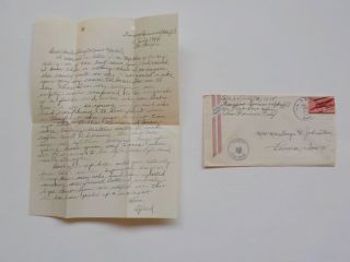 Wwii Letter 1945 Don 
