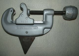 Vintage Ridgid No.  20 Tubing & Pipe Cutter 5/8 " To 2 - 1/8 " O.  D.  Made In Usa