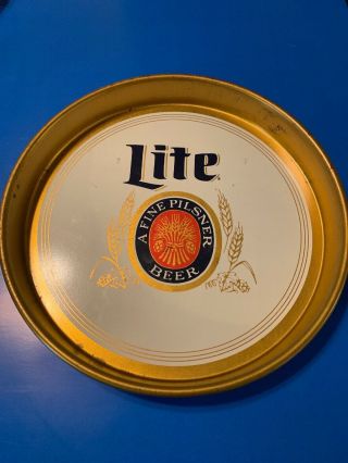 Vintage Miller Lite Beer Serving Tray 
