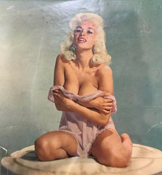 Vintage 1967 Jayne Mansfield Pin - Up Calendar With Year & Month Of Death