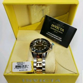 Invicta Grand Pro Diver Quartz Black Dial Men ' s Model 28758 Automatic Watch 3
