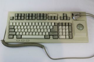 Chicony Kb - 5581 Trackball Keyboard At Xt Switchable Vintage Mechanical Keyboard