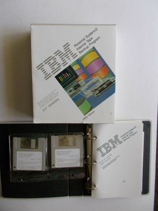 Ibm Ps/2 Internal Tape Backup Program - 3.  5 Inch,  Vintage