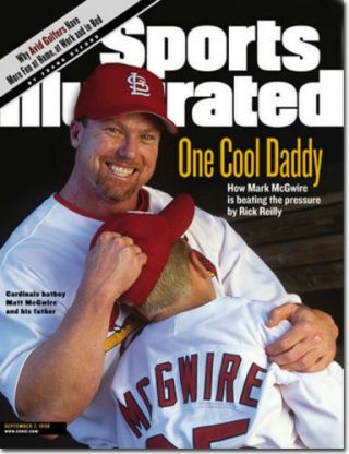 September 7,  1998 Mark Mcgwire St.  Louis Cardinals Sports Illustrated No Label Wb