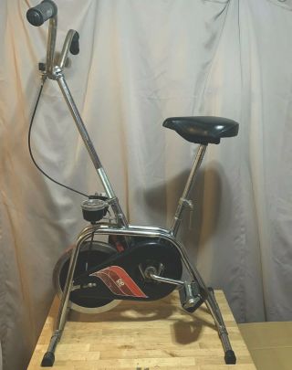 Vintage Rare Dp Steel Wheel Exercise Stationary Bike Very Smooth Ships