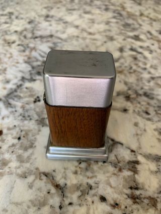 Zippo Vintage Wooden Barcroft Style Table Lighter Rare