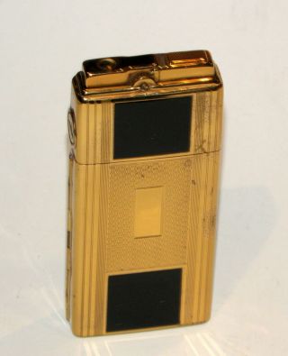 Rare 1930 Art Deco Enamel Ronson Dureum Lytacase Automatic Case Lighter