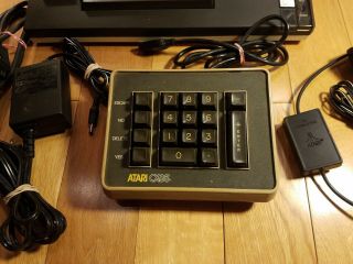 Vintage Atari 800 XL Home Computer,  RF Cable & Hook ups w/ CX85 Keypad 2