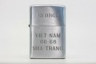 Vietnam Zippo Lighter George Nha Trang 66 - 68 Viet Nam 1967