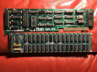Rare Vintage Titan Technologies Qx - Pc Card For Epson Qx - 10 W/ Memory Board Cp/m