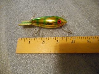 Vintage Wood Bomber Lure Rare Color