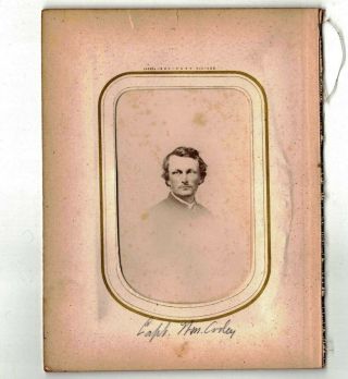 Vtg Civil War Cdv Capt William H Cooley 34th Massachusetts Infantry Worcester
