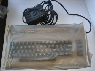 Commodore 64 Vintage Computer With Cover & Ps