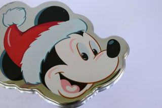 Vintage Disney Christmas Santa Mickey Mouse Trailer Hitch Cover 2 