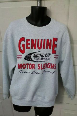 Rare,  Vintage Arctic Cat Snowmobile Adult Large Sweatshirt