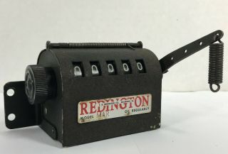 Redington Model Mar Industrial Mechanical Parts Piece Cycle Reset Counter Vtg