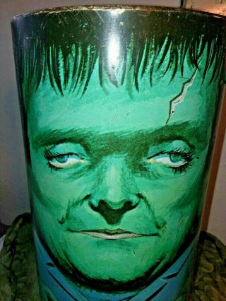 Rare Vintage 1960 ' s Chein Frankenstein Monster Trash Can 16 
