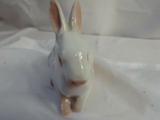 Vintage B&G BING & GRONDAHL White Rabbit Figurine 2442 Copenhagen Porcelain 3