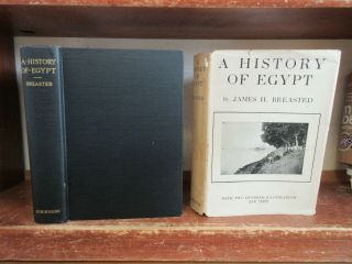 Old History Of Egypt Book Maps Archaeology Ancient Ruins Pyramids Hieroglyphics