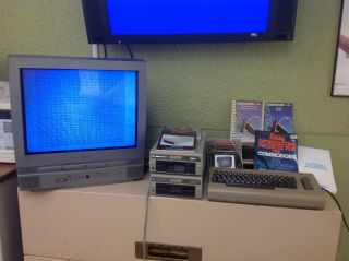 Commodore 64 Computer System W Floppies And Printer
