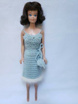 Vtg Barbie: Midge Doll 860 Brunette 1962 Straight Legs