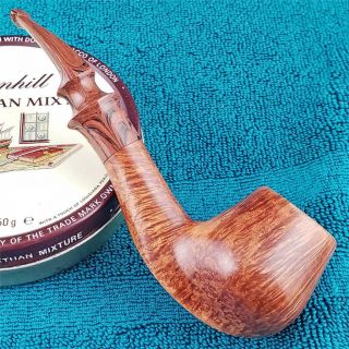 UNSMOKED LEE VON ERCK 360 STRAIGHT GRAINED COGNAC FREEHAND American Estate Pipe 3