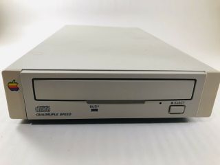 Vintage AppleCD 300 Quad Speed External Apple CD - Rom Drive SCSI with Caddy 2