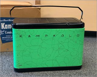 Kool Vintage 1950 ' s KampKold Aluminum Cooler Ice Chest 3