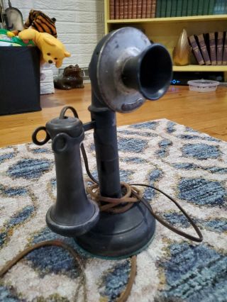 Antique Vintage Western Electric Candlestick Telephone Phone 1908