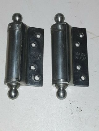 Matching Vtg.  Bommer 3 Inch Spring Loaded Hinges Nos Single Act.