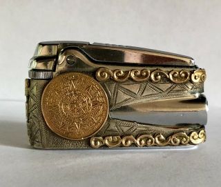 Vintage Lighter Ronson Varaflame Aztec Extremely Rare