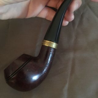 Dunhill Pipe Bruyere Rhodesian (3) Classic Series,  Gold Colored Band,  Circa 1993 3