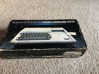 Texas Instruments Home Computer Ti - 99/4a Model: Phc004a With Manuals And Box