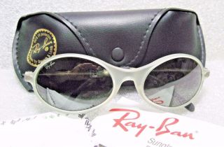 Ray - Ban Usa Vintage Nos B&l Orbs Combo Crystal - Frost W2178 Sunglasses & Case