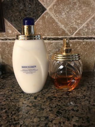 Vintage Boucheron Eau De Toilette Perfume Fragrance & Body Lotion Read