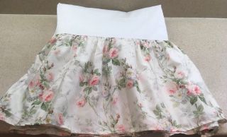 Rare Vintage Ralph Lauren Faye Meadow Way Pattern Twin Bed Skirt