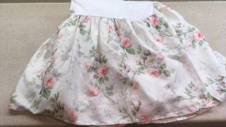 Rare Vintage Ralph Lauren Faye Meadow Way Pattern Twin Bed Skirt 2