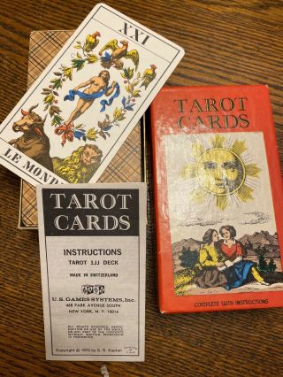 Vintage 1970s Tarot Cards Deck Ag Muller 1jj Switzerland Complete